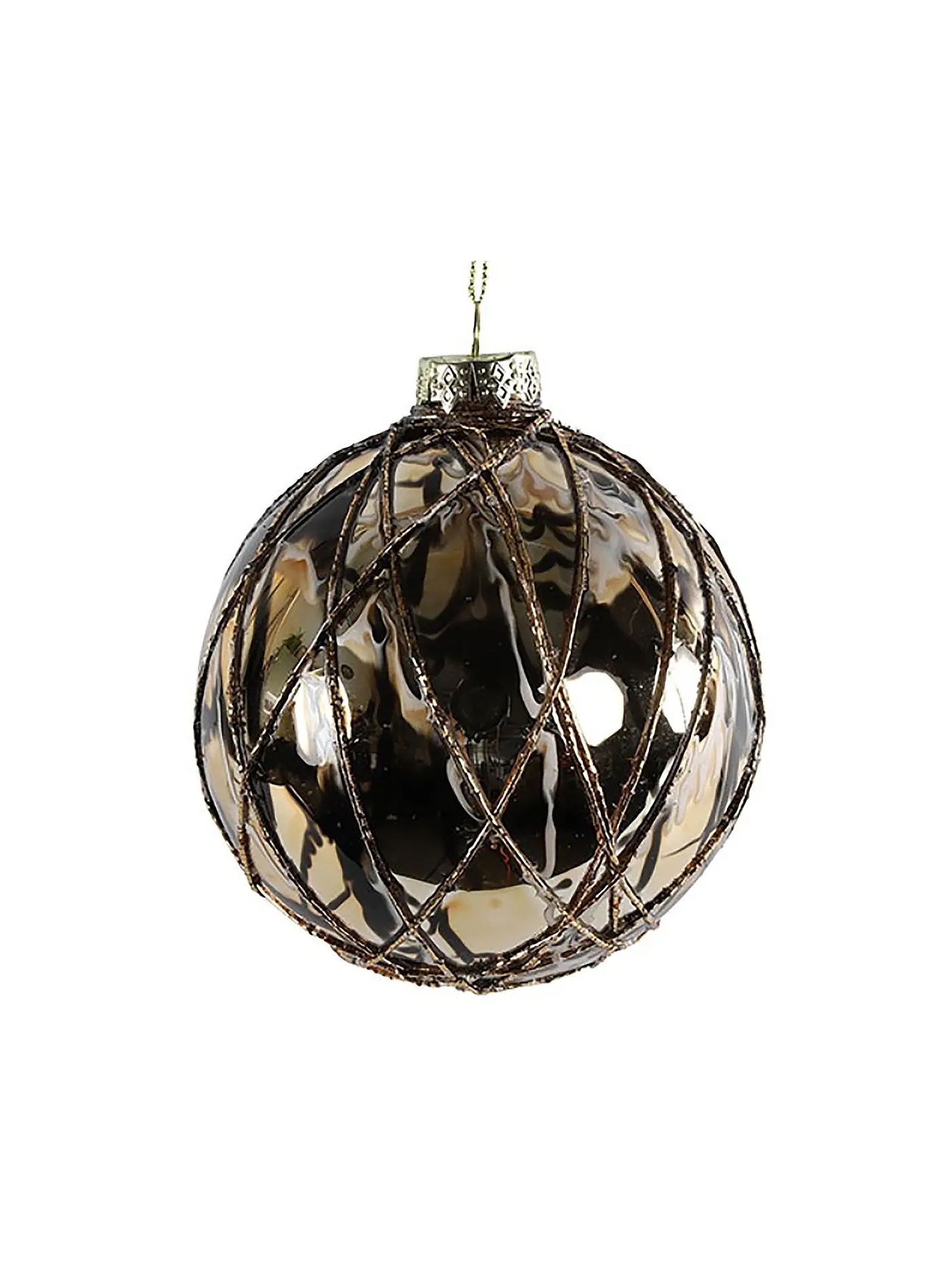 COUNTRYFIELD | Weihnachtskugel MABEL Medium 10cm Gold | 